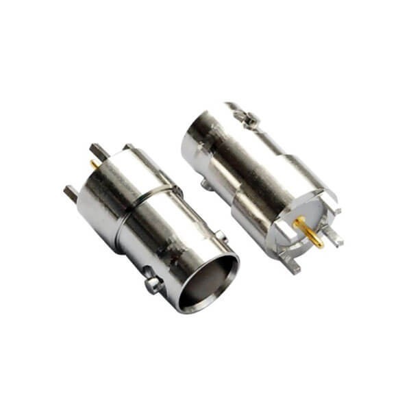 BNC連接器 5引腳直式射頻同軸 PCB板端