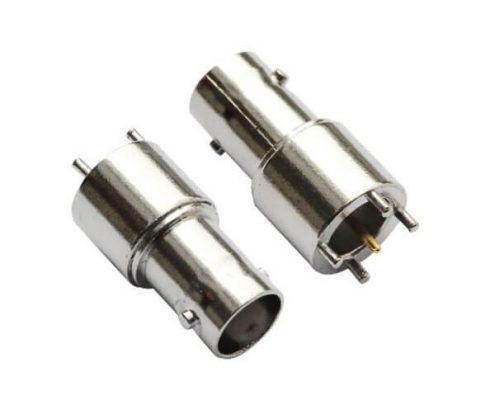 bnc 連接器 射頻同軸直式母頭鋅合金 PCB電路板