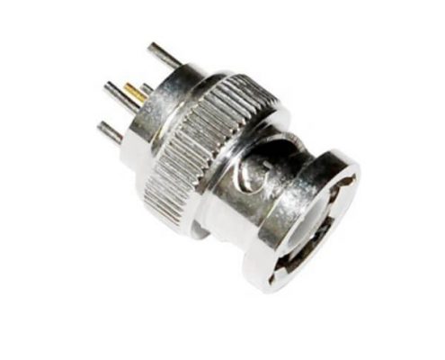 BNC直式鋅合金 反極插頭射頻同軸連接器PCB板端