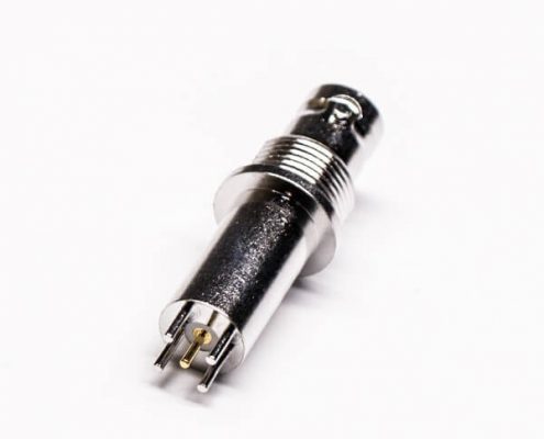 bnc接頭 pcb封裝母頭直式加長插孔板裝