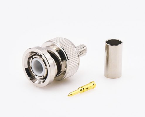 BNCRG58直型接線壓接器用于RG58/RG142