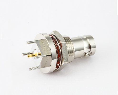 BNC50歐姆母頭直式焊接PCB板座子