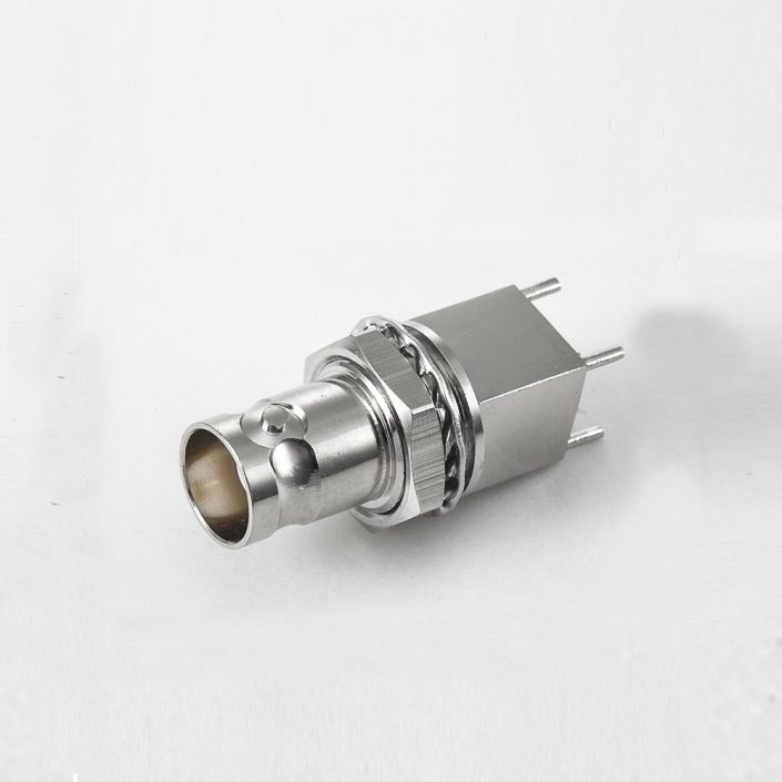 BNC 50歐姆母頭直式焊接PCB板座子 BNC 50歐姆母頭直式焊接PCB板座子