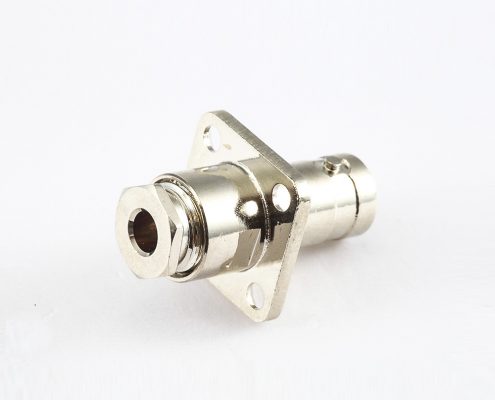 BNC母頭直式帶法蘭盤接SYV50-2電纜