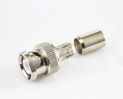 BNC  公頭直式壓接SYV50-5電纜