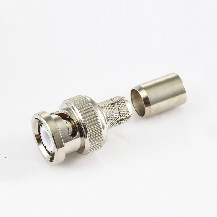 BNC 公頭直式壓接SYV50-5電纜 BNC 公頭直式壓接SYV50-5電纜