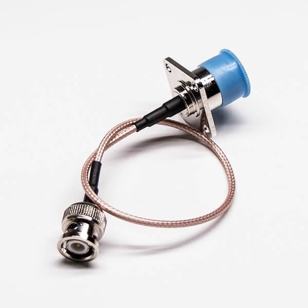 BNC公頭轉N型母頭四孔法蘭直式組裝線材