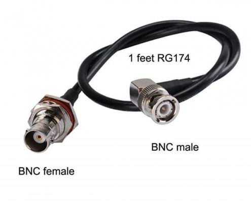 BNC接頭射頻線RG174接防水BNC母頭轉(zhuǎn)公頭