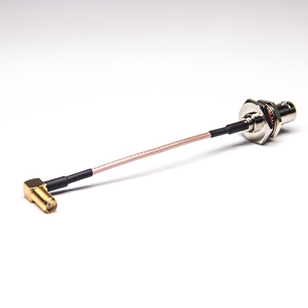 同軸線 BNC母頭直式大六角防水轉彎式母頭SMA接RG 316 同軸線 BNC母頭直式大六角防水轉彎式母頭SMA接RG 316