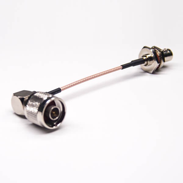 N型公頭彎式轉BNC大六角防水直式母頭射頻線接RG316 N型公頭彎式轉BNC大六角防水直式母頭射頻線接RG316