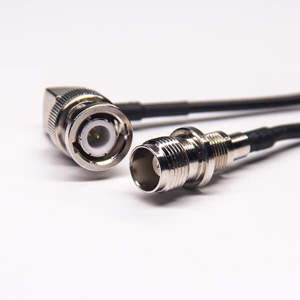 bnc彎接頭公頭接轉TNC母頭180度接RG174線材 bnc彎接頭公頭接轉TNC母頭180度接RG174線材
