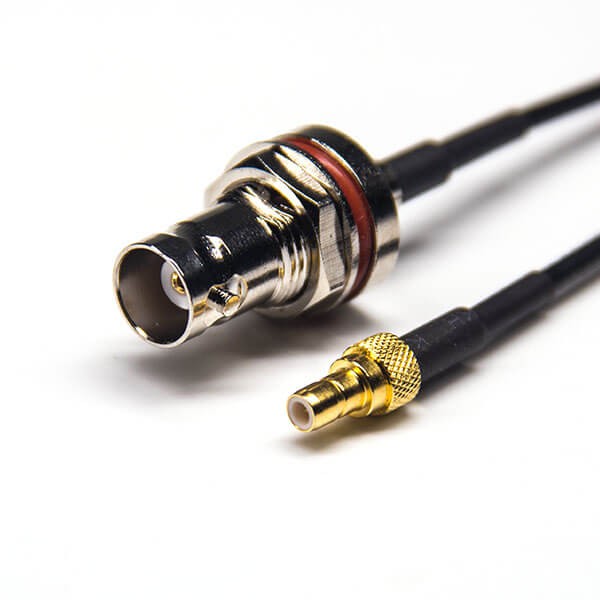 BNC口接口連接線前鎖板防水直式母頭轉SMB直式母頭接RG174線 BNC口接口連接線前鎖板防水直式母頭轉SMB直式母頭接RG174線