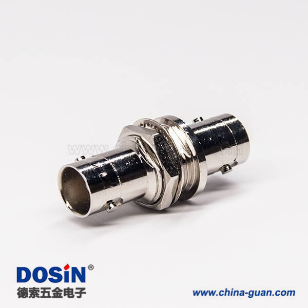 BNC母轉母轉接頭直式180度母轉母 BNC母轉母轉接頭直式180度母轉母